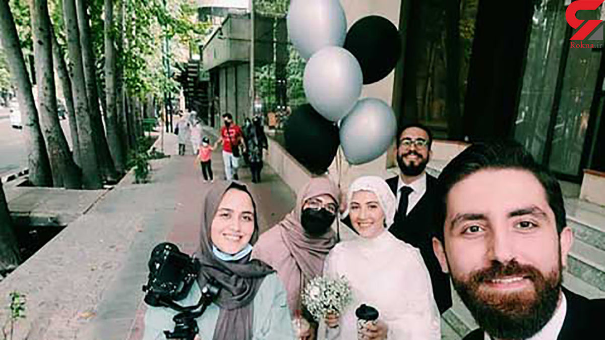 جنجال سازی عروس و داماد تهرانی در خیابان ولیعصر + عکس ها